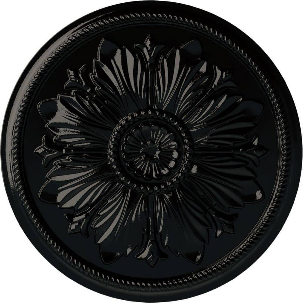 23-5/8 in. x 1-1/2 in. Kaya Urethane Ceiling Medallion (Fits Canopies upto 5-1/4 in.), Black Pearl price history on PriceWatchPro