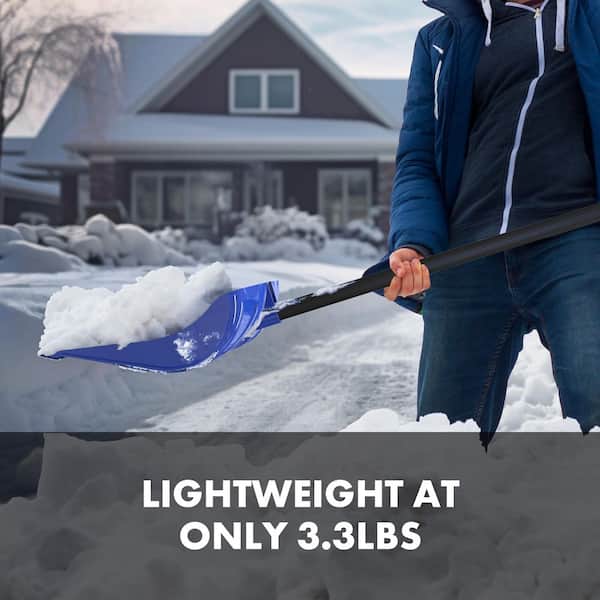 Snow Joe 51 in. Polypropylene Handle Steel Snow Shovel/Pusher