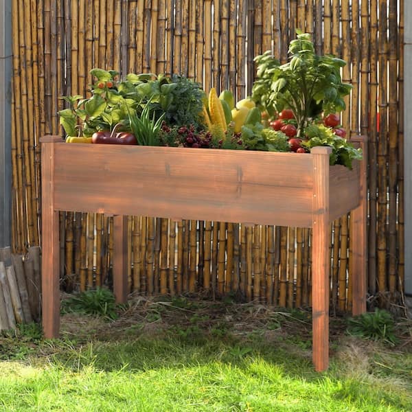 Wooden Raised Garden Bed, 31-in main image 1