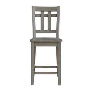 Toscana Gray Wood Counter Height Chair Set of 2