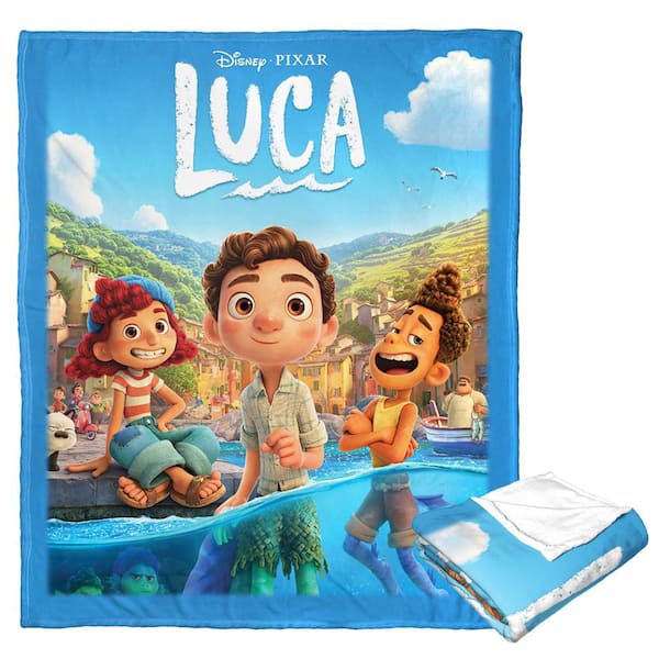 THE NORTHWEST GROUP Disney Pixar Luca Poster Silk Touch Throw Multi-Colored Throw Blanket