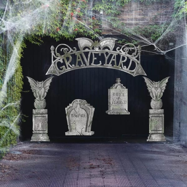Joyfy 16.4 in Depth Halloween Tombstone Trunk or Treat Decoration