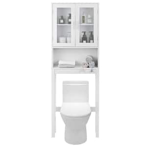 23 in. W Wall Cabinet/Toilet Topper/Over the John in White