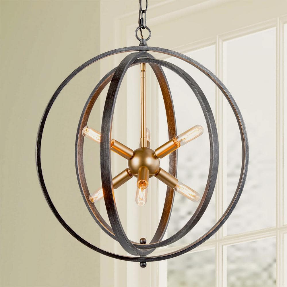 Farmhouse deals globe chandelier