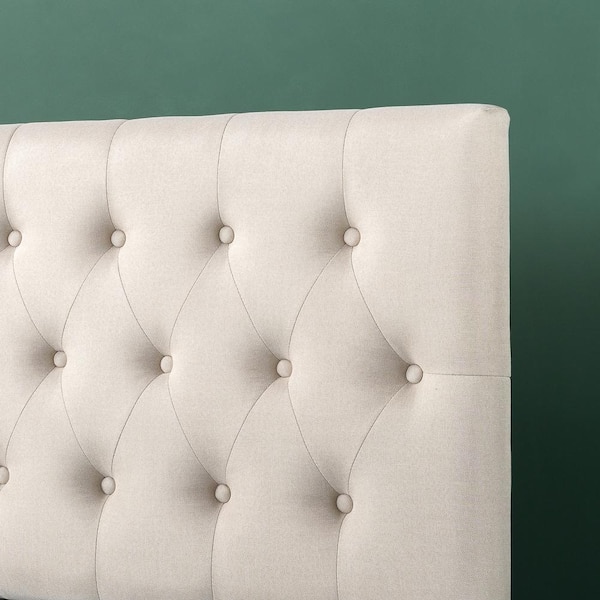 Zinus Trina Taupe Queen Upholstered Headboard MCHD-T-Q - The