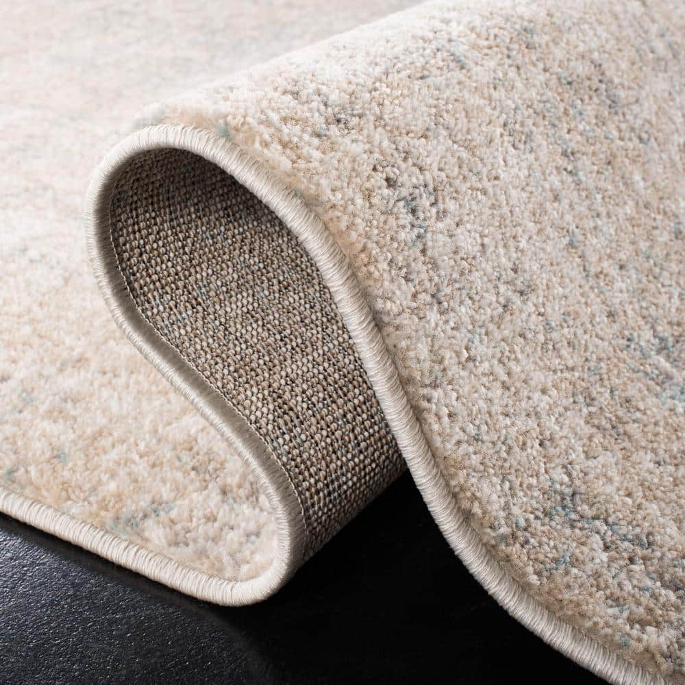 Gray Washable Reversible 9' x 12' Synthetic Area Rug