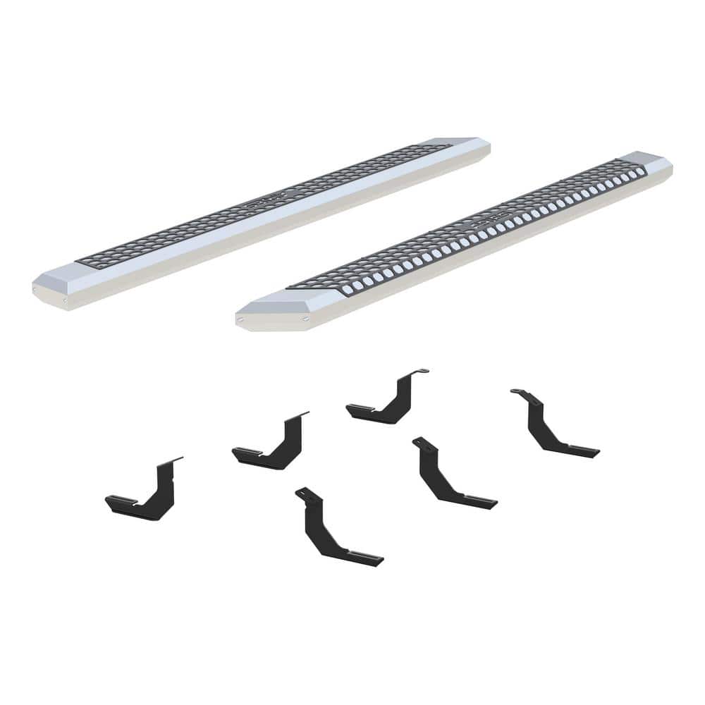 AdvantEDGE Chrome Aluminum 85-Inch Truck Running Boards, Select Toyota Tundra -  Aries, 2555019