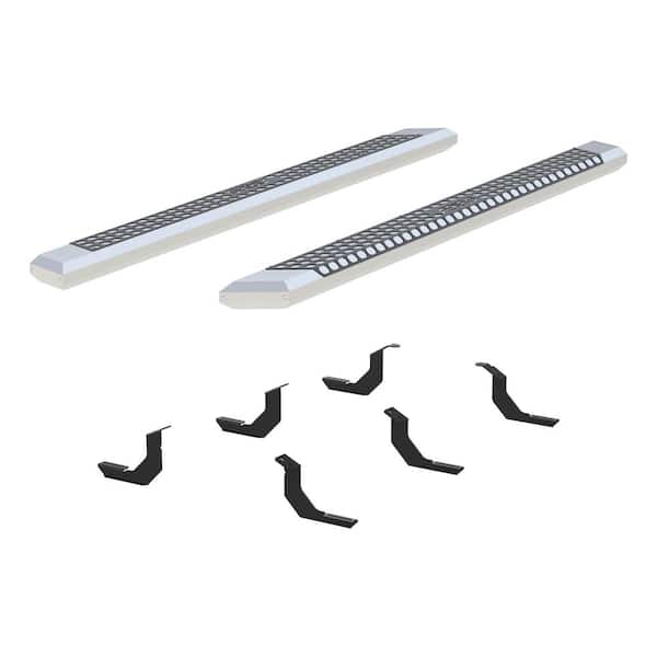 Aries AdvantEDGE Chrome Aluminum 85-Inch Truck Running Boards, Select Toyota Tundra