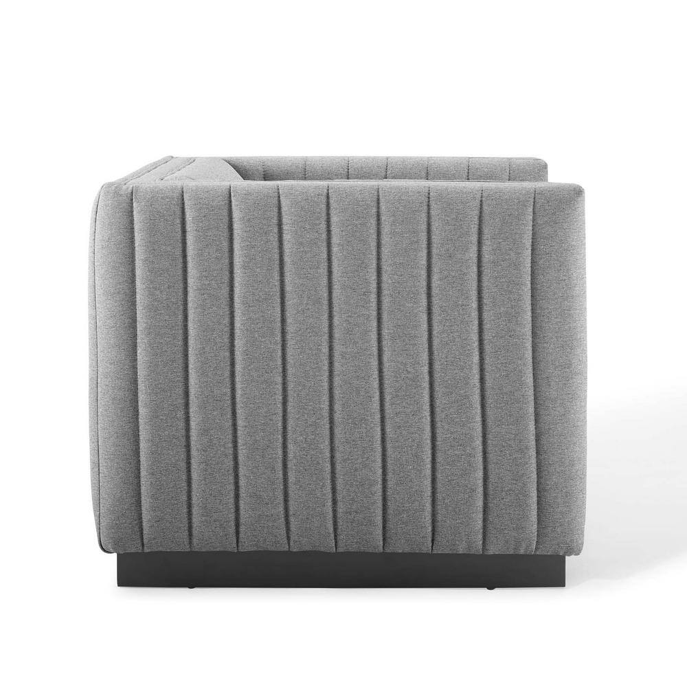 Elegant Light Gray Velvet Wood Base Accent Chair