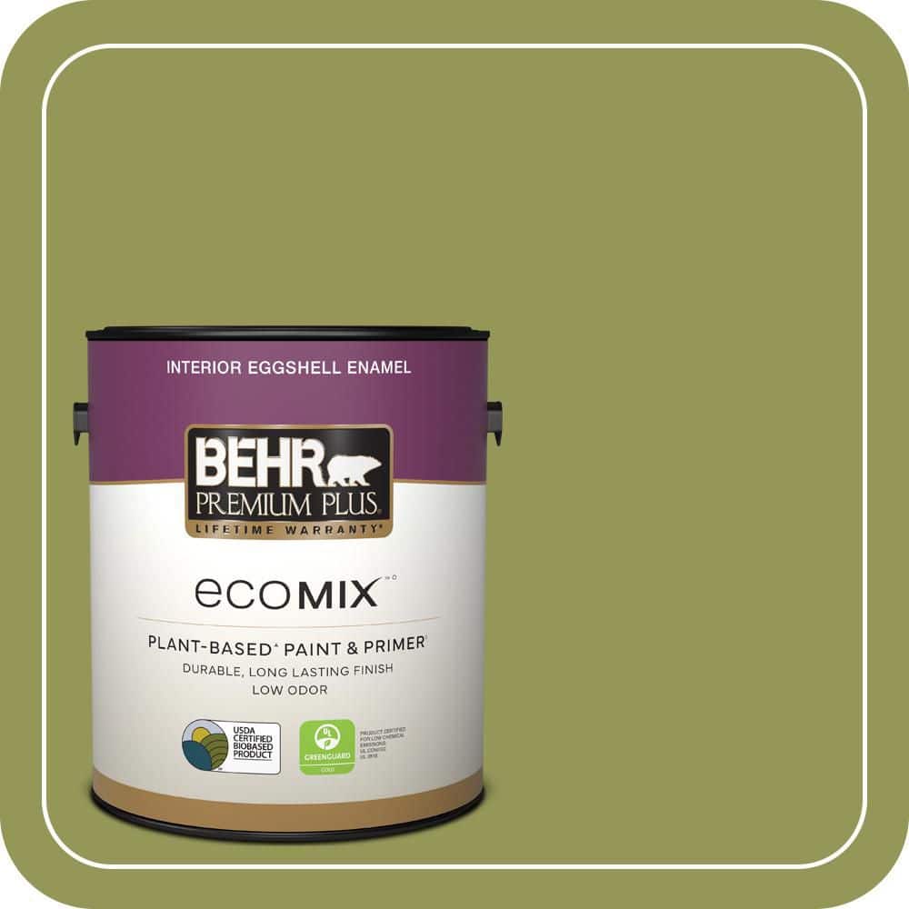 1 gal. #M340-6 Spinach Dip Eggshell Enamel EcoMix Plant-Based Interior Paint & Primer price history on PriceWatchPro