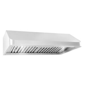 36 in. Ducted Under Cabinet Range Hood in Stainless Steel with Push Button Controls, LED Lighting and Permanent Filters