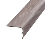 Cement 1.32 in. Thick x 1.88 in. Wide x 78.7 in. Length Vinyl Stair Nose Molding