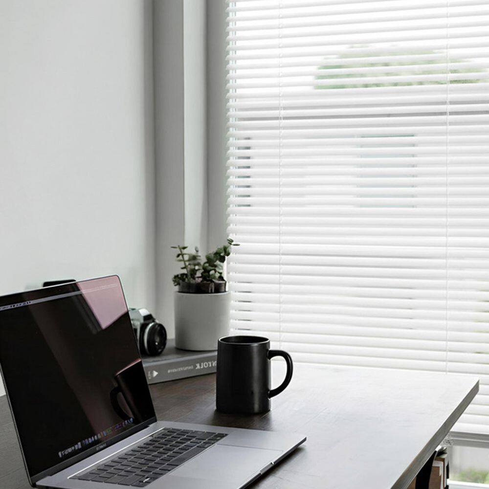 White Cordless Room Darkening Mini Blinds with 1 in. Slats-34 in. W x 72 in. L price history on PriceWatchPro