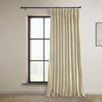 Exclusive Fabrics & Furnishings Birch Ivory Faux Linen Extra Wide Room ...