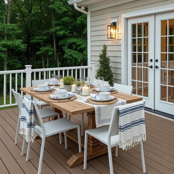 Deckorators 4 in. x 4 in. x 39 in. White PVC Composite Post Sleeve