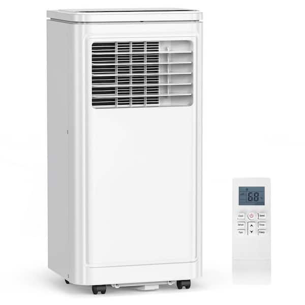 10,000 BTU (6,000 BTU DOE) 115-Volt Quiet 55 dB Portable Air Conditioner Dehumidifier and Remote to 300 sq. ft. White