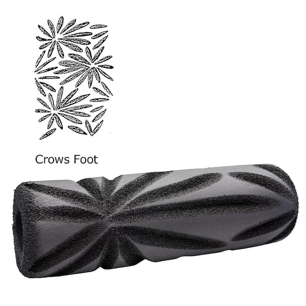 CROWS FOOT Texture Roller Cover Ceiling Wall Paint Drywall Pattern Hand  Tool