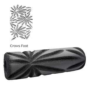 9 in. Crows Foot Textured Foam Roller Cover