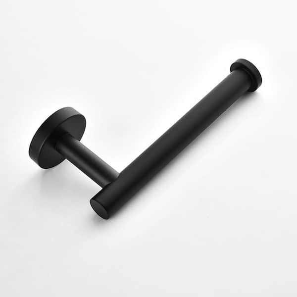 3-Piece Stainless Steel Bathroom Towel Rack Set with Mounting Hardware in Matte Black