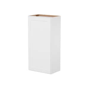 Easy-DIY 21-in W x 12-in D x 42-in H in Shaker White Ready to Assemble Wall Kitchen Cabinet 1 Door-3 Shelves