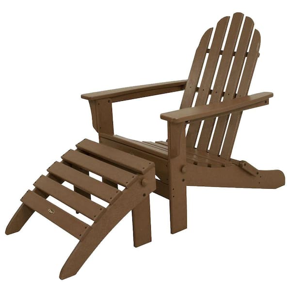 Trex Outdoor Furniture Cape Cod Tree House 2-Piece Folding Plastic Adirondack Chair