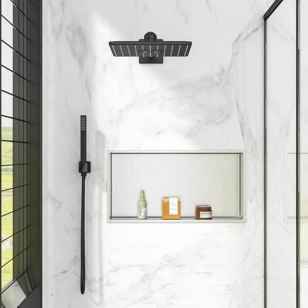 Lordear Shower Niche 36in x 12in Rectangle Double Bathroom Niche