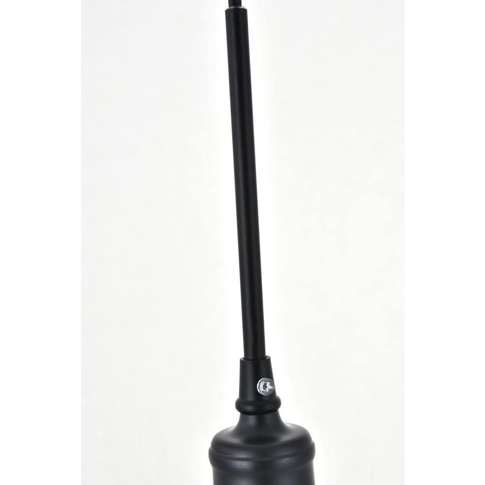 Mid-Century Modern Waltz 3-Light Black and White Pendant