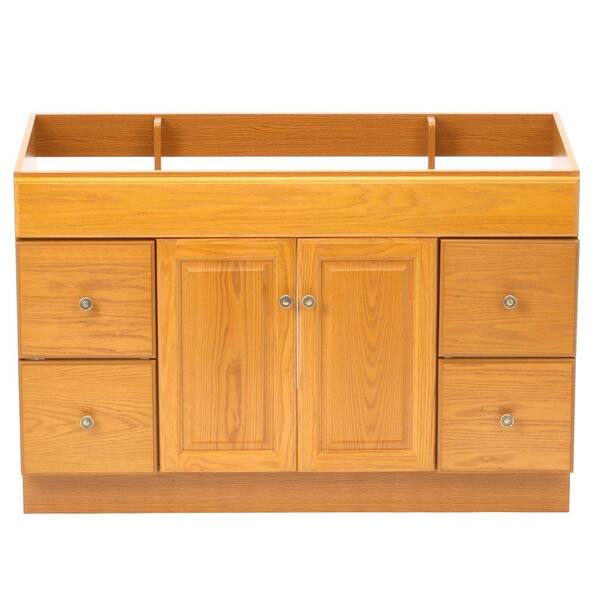 Design House Claremont 48 in. W x 21 in. D Unassembled Vanity Cabinet Only in Honey Oak