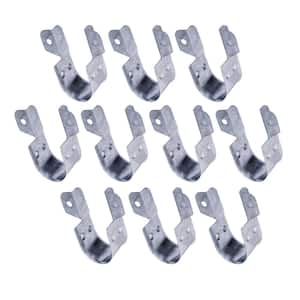 1-1/2 in. CPVC Side Mount Pipe Strap in Galvanized Steel (10-Pack)