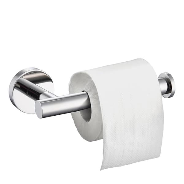 YASINU Wall-Mount Single Post Toilet Paper Holder in Chrome
