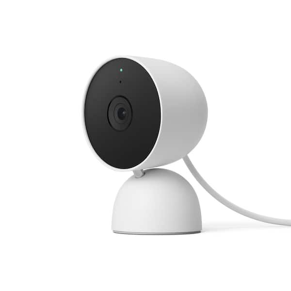 Google Nest Cam - Indoor Wired Smart Home Security Camera - Snow