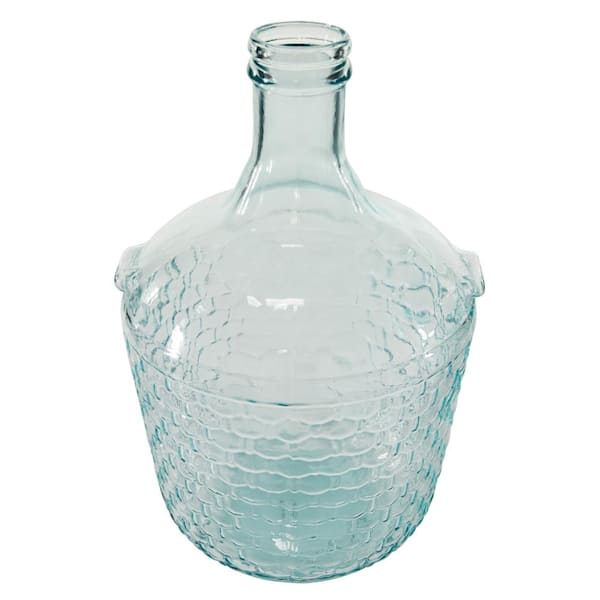 Transparent Caribbean Blue Flat Glass Marbles for Vases, Bulk 17 LB  Decorative B