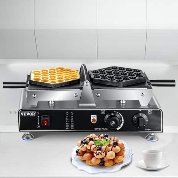 BELLA Bubble Waffle Maker with Cone Rack, White 