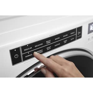 7.4 cu. ft. 240-Volt White Stackable Electric Dryer with Steam and Intuitive Touch Controls, ENERGY STAR
