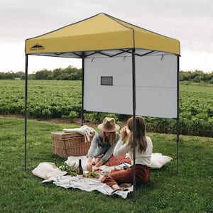 6 ft. x 4 ft. Instant Pop Up Canopy with Sun Wall