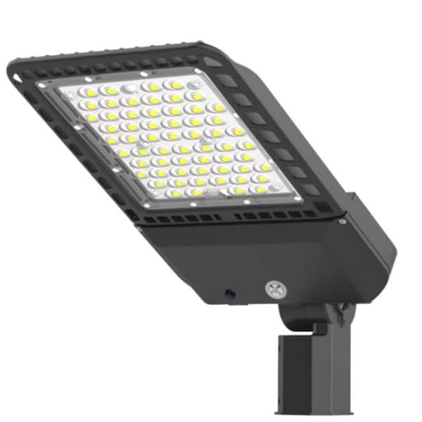 28000LM LED Parking Lot Area Light 1000-Watt Equivalent Integrated LED Pole Light Bronze 5000K Slip-Fitter Dusk to Dawn