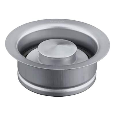 Disposal 4.5 in. Flange with Stopper in Brushed Stainless