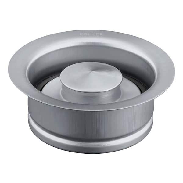 KOHLER Disposal 4.5 in. Flange with Stopper in Brushed Stainless