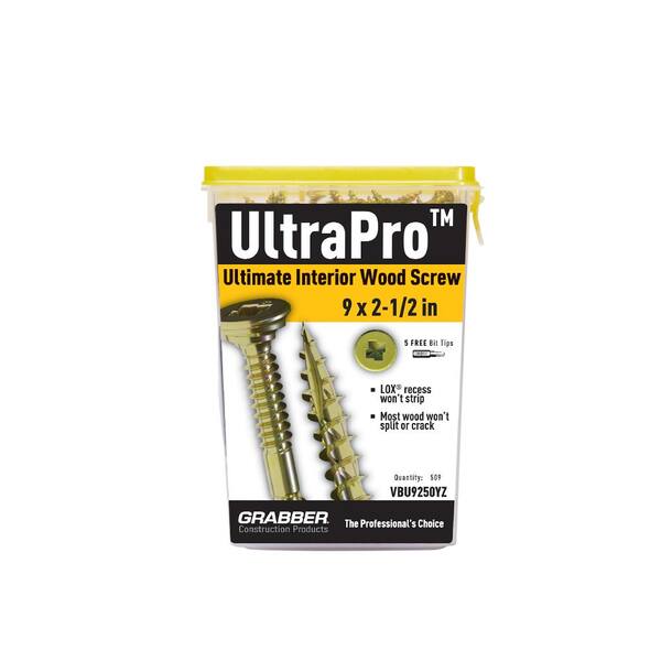 Grabber #9 x 2 1/2 in. UltraPro LOX Drive, Flat Scavenger II Grabber #9 x 2 1/2 in. UltraPro LOX Drive, Flat Scavenger II