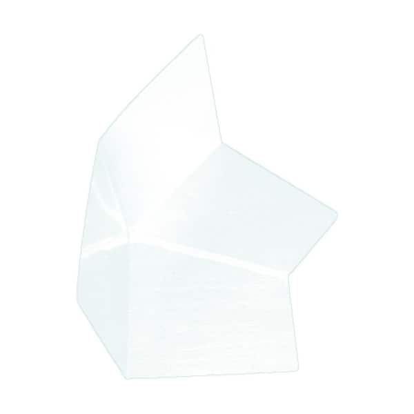 4 in. x 4 in. x 8 in. Aluminum Rain Diverter Kickout Flashing White