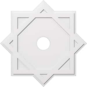 1 in. P X 22-1/4 in. C X 40 in. OD X 6 in. ID Axel Architectural Grade PVC Contemporary Ceiling Medallion