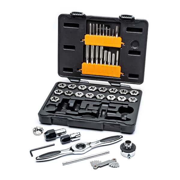 GEARWRENCH SAE Small & Medium Ratcheting Tap & Die Set (42-Piece)