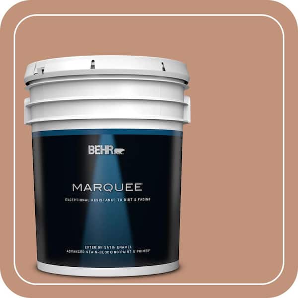 BEHR MARQUEE 5 gal. #ICC-101 Florentine Clay Satin Enamel Exterior Paint & Primer
