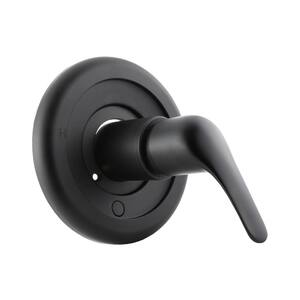 1-Handle Valve Tub and Shower Faucets Trim Kit in Matte Black for Moen (Valve Not Included)