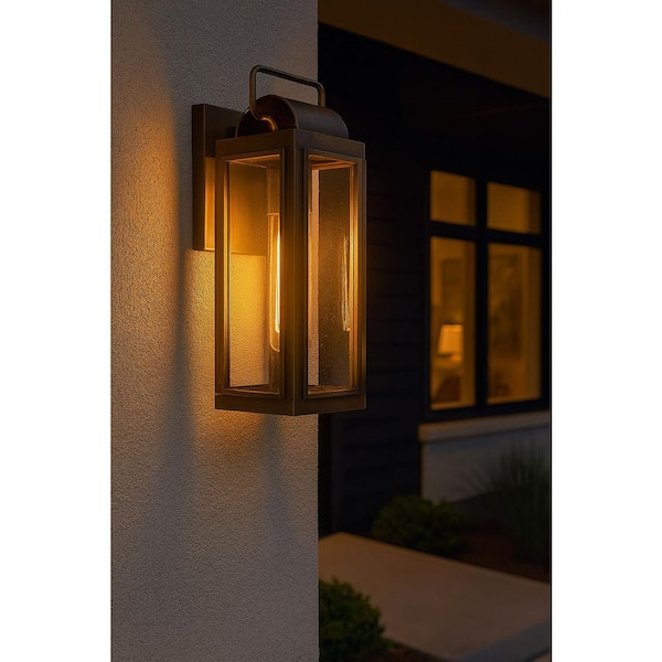 Sag Harbor 1-Light Burnished Bronze Hardwired Outdoor Wall Lantern Sconce