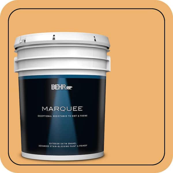 BEHR MARQUEE 5 gal. #PPU6-03 Sunburst Satin Enamel Exterior Paint & Primer