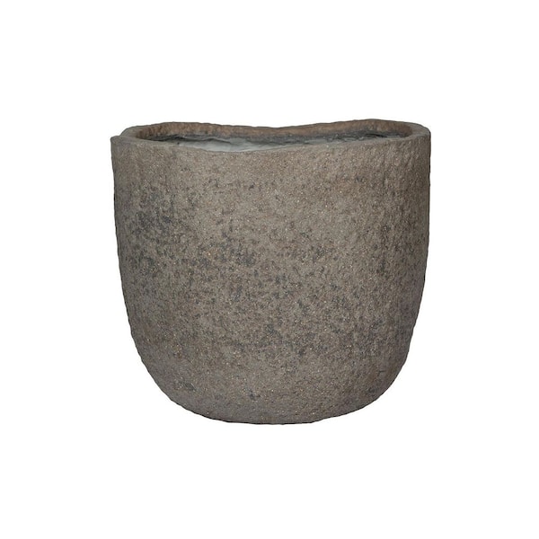 25.35 in W Mt. Russell L, Fiberstone Robust Mountain Planter Indoor and Outdoor, Diorite Grey
