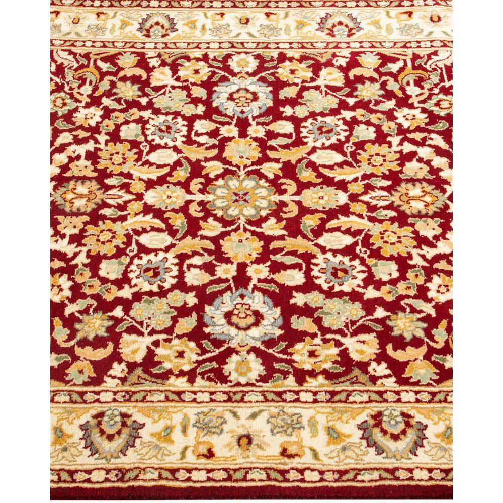 Hand-Knotted Red Wool Oriental 3x5 Area Rug