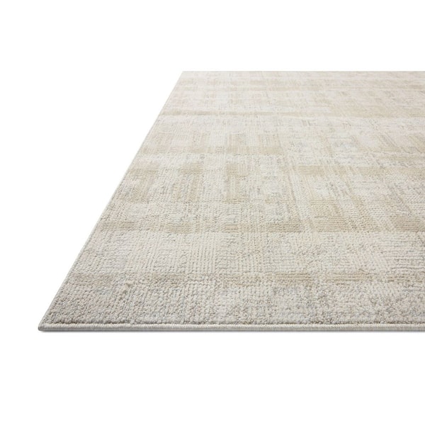 Roxie Ivory/Natural 5 ft. 2 in. x 7 ft. 6 in. Contemporary Area Rug
