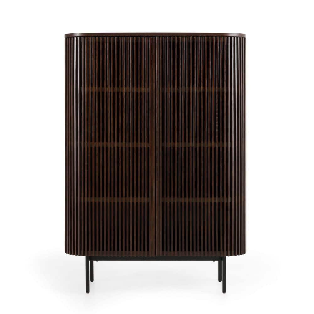 Modrest Clifton Modern Tall Smoked Ash Wood 55.1 in. Buffet price history on PriceWatchPro